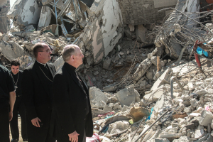 Bishops view devastation in Gaza.