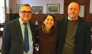 The authors with Bishop Roque Paloschi. 