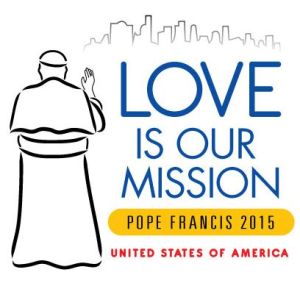 Logo: Love is our mission, Pope Francis 2015