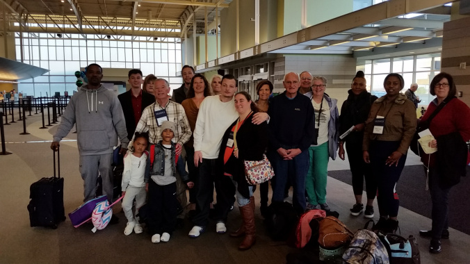 The Cincinnati delegation prepares to depart to Rome